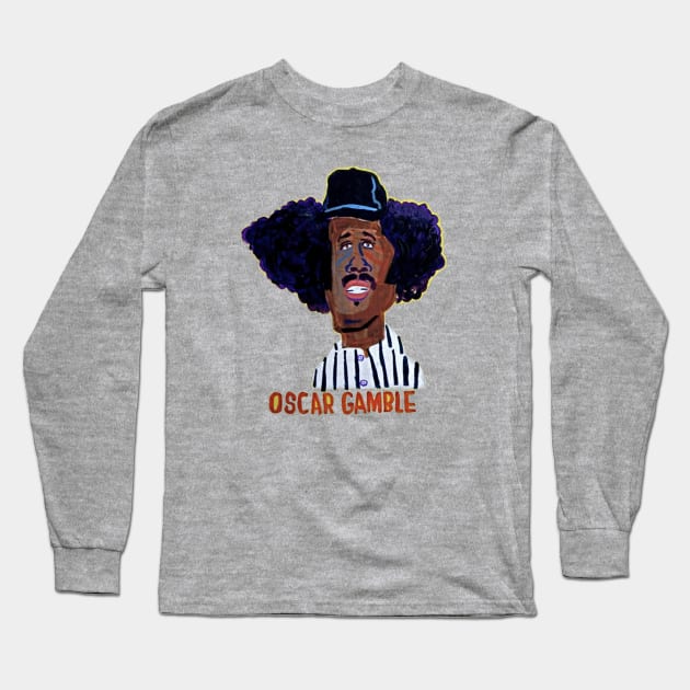 Oscar Gamble Long Sleeve T-Shirt by SPINADELIC